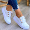 Comelyy round toe platform casual casual shoes