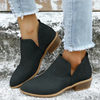 Comelyy chunky heel sleeve slim boots overshoes