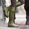 Comelyy Women's flat leather boots